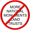 NO MONUMENTS NO LAND TRUSTS